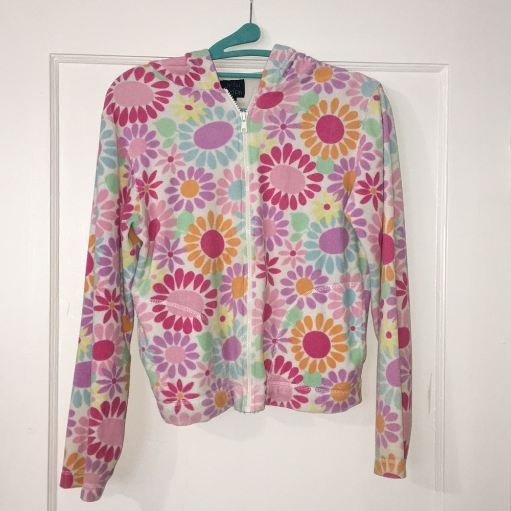 Flower power hoodie jacket
